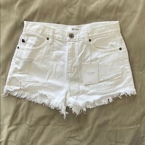 KanCan High Rise White Shorts Size M